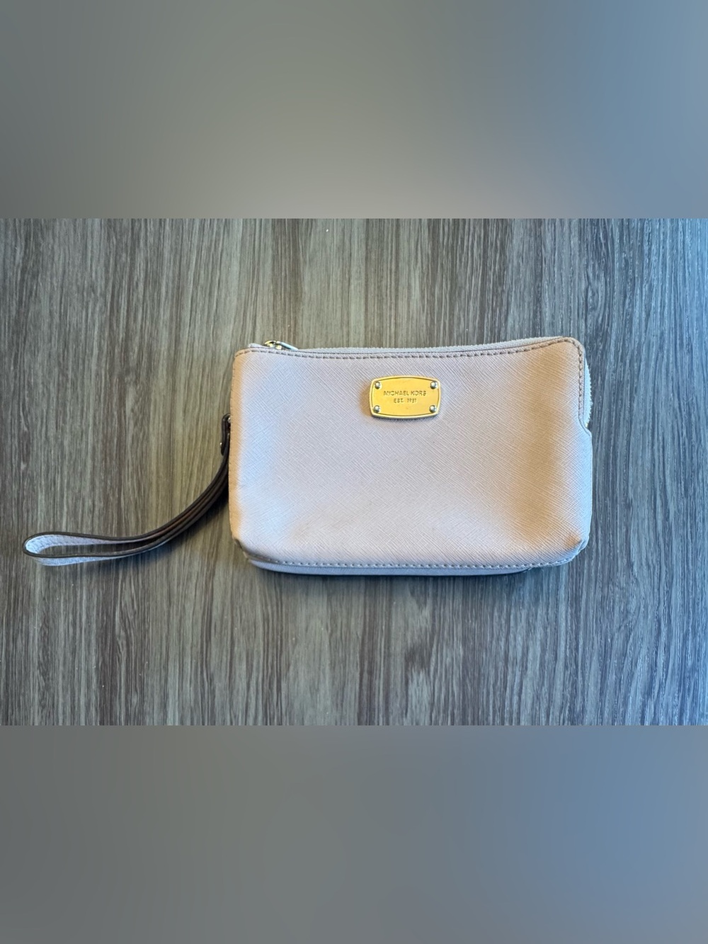 NWOT Michael Kors Blush Pink Saffiano Wristlet Clutch